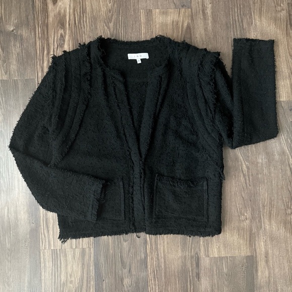 IRO Black Fringe Luxurious Black Jacket - Picture 5 of 13